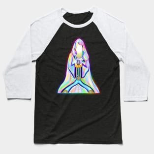 Psychedelic Inner Light Sorceress Fortune Teller Baseball T-Shirt